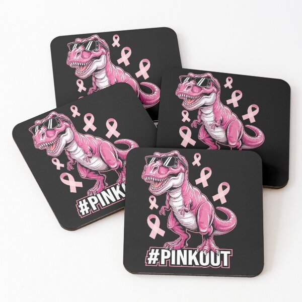 Item preview, Pink Out Breast Cancer Dinosaur Ribbon designed and sold by DrewLeuschke.