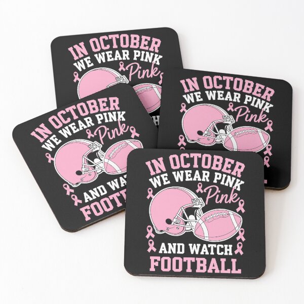 Item preview, In October We Wear Pink Football Breast Cancer Awareness designed and sold by AmparoBoyle.