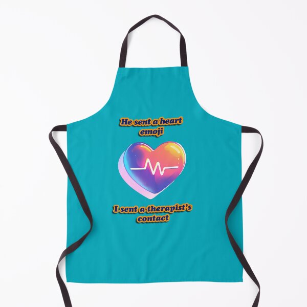 Item preview, “He sent a heart emoji. I sent a therapist’s contact.” Heart and ECG design designed and sold by TR_fairydesigns.