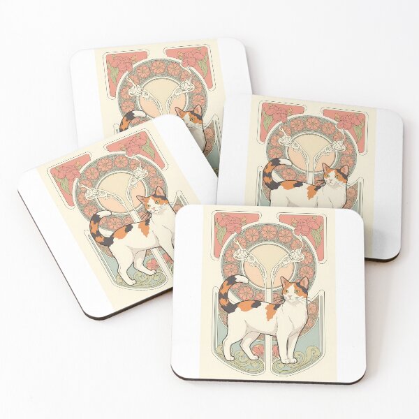 Item preview, Calico Cat – Art Nouveau Harmony designed and sold by Cherry Dreams.