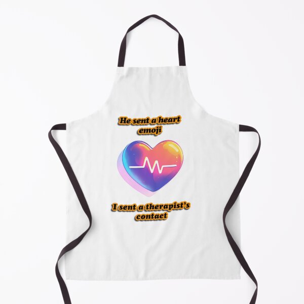 Item preview, “He sent a heart emoji. I sent a therapist’s contact.” Heart and ECG design designed and sold by TR_fairydesigns.