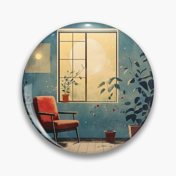 Item preview, Boho Cozy Room With Chair, Window, And Sunset  designed and sold by DEC02.