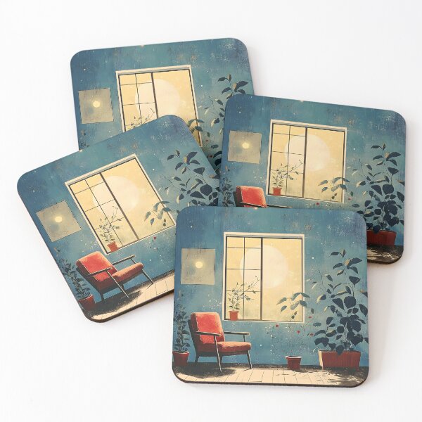 Item preview, Boho Cozy Room With Chair, Window, And Sunset  designed and sold by DEC02.