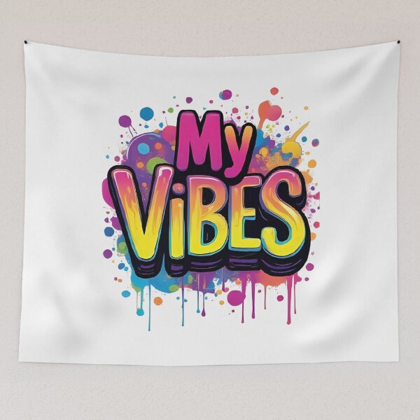 Item preview, My Vibes Colorful Graffiti Splash Art designed and sold by flagshiptee.
