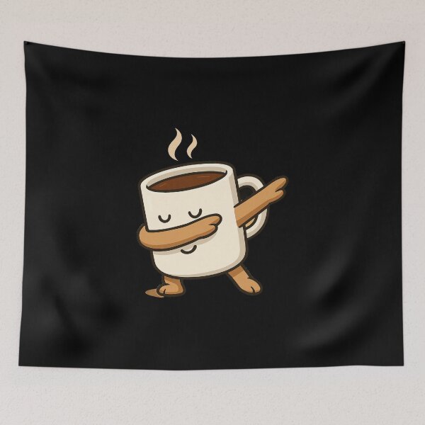 Artikelvorschau, Kaffeetasse mit Dab-Motiv – Kaffeebecher mit Dab-Motiv – T-Shirt mit tanzendem Dab-Motiv entworfen und verkauft von CraftedHome.
