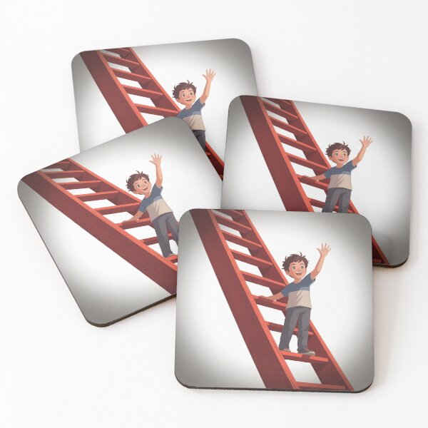 Item preview, Boy with ladder waiving  designed and sold by KrishDefine.