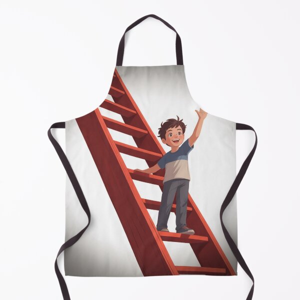 Item preview, Boy with ladder waiving  designed and sold by KrishDefine.