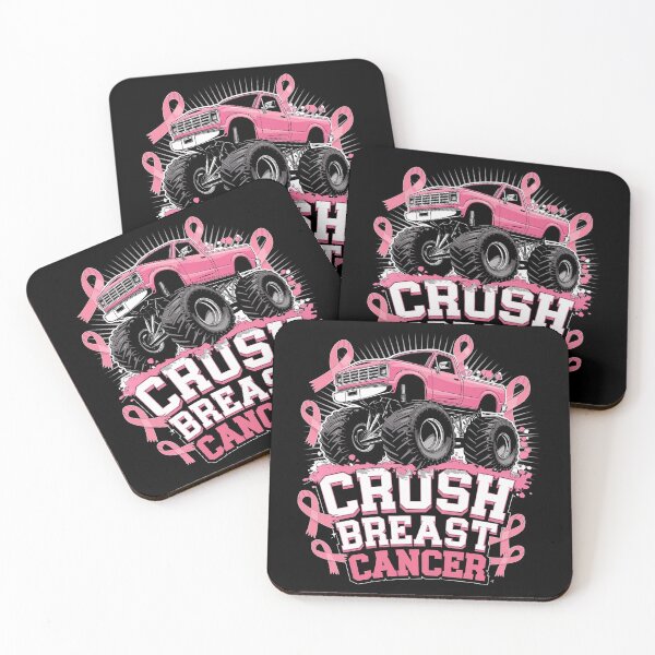 Item preview, Womens Crush Breast Cancer Awareness Monster Truck designed and sold by HaileyRobel.