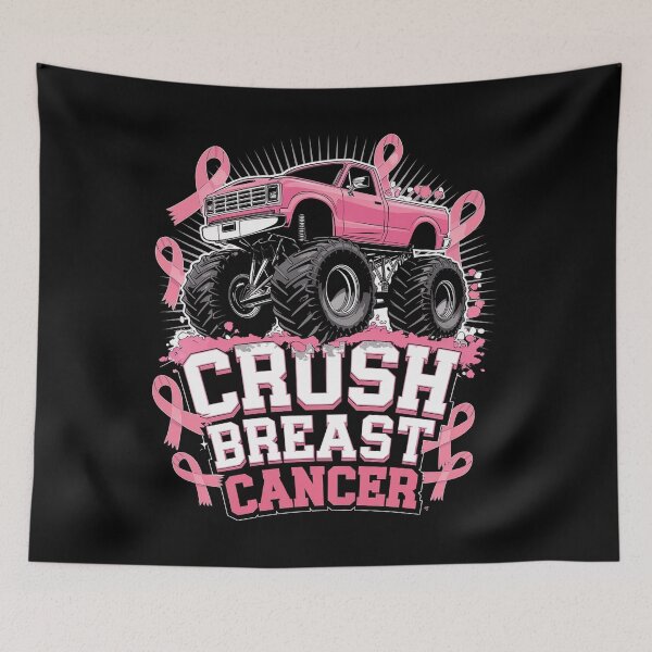 Item preview, Womens Crush Breast Cancer Awareness Monster Truck designed and sold by HaileyRobel.