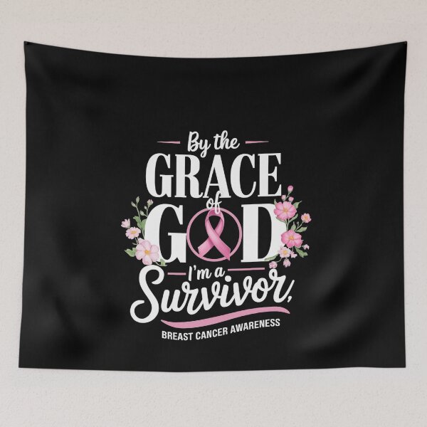 Item preview, Womens By Grace God Im A Survivor Breast Cancer Survivor designed and sold by MinaReinger.