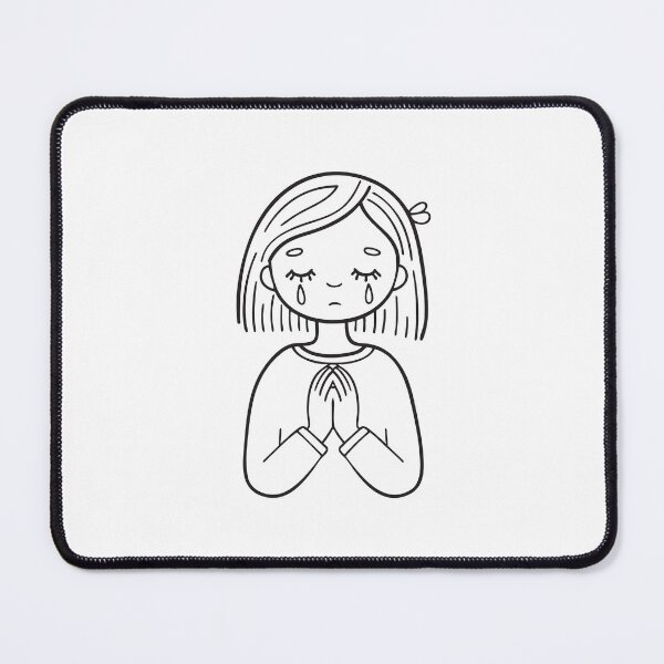 Item preview, Tears from eyes of girl with clasped hands designed and sold by rasagamastore.