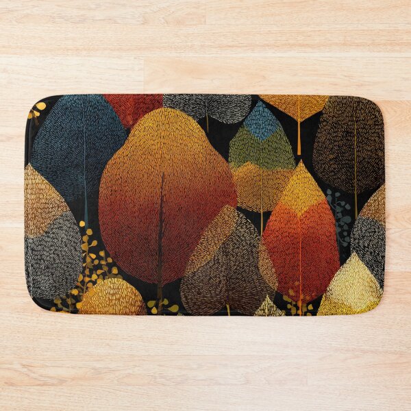 Item preview, Boho Leaves Textured Designs In Fall Golden Hues designed and sold by DEC02.