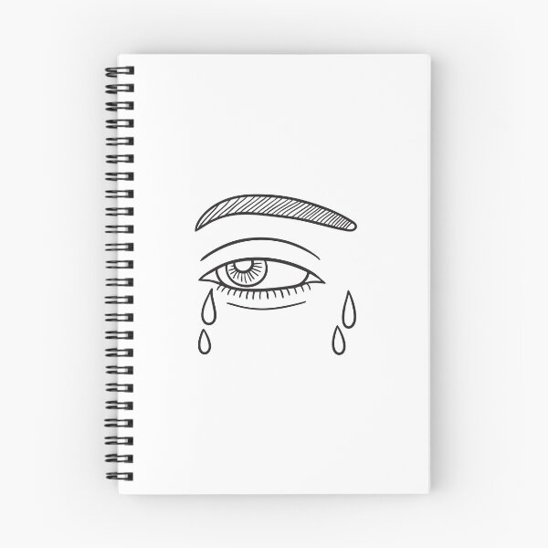 Item preview, Tears sliding down beside a drawn eyebrow designed and sold by rasagamastore.