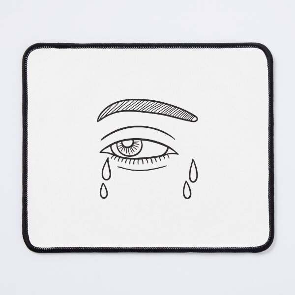 Item preview, Tears sliding down beside a drawn eyebrow designed and sold by rasagamastore.
