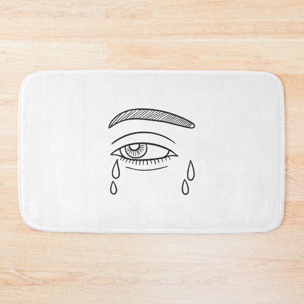 Item preview, Tears sliding down beside a drawn eyebrow designed and sold by rasagamastore.