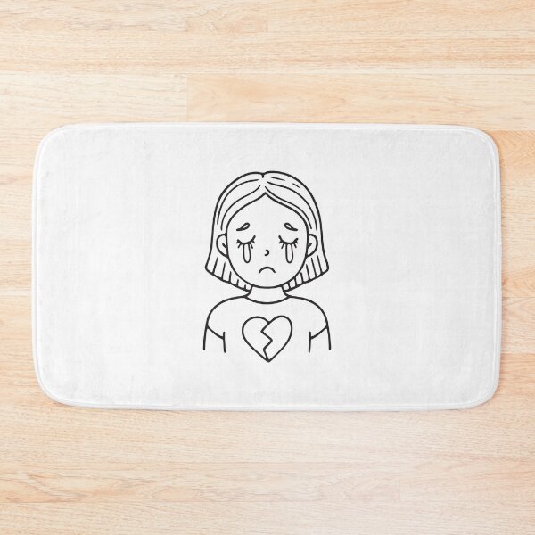 Item preview, Woman crying with a broken heart designed and sold by rasagamastore.