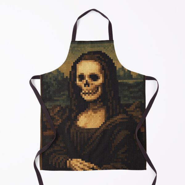 Item preview, 8-Bit Skeleton Mona Lisa Art designed and sold by randa102.