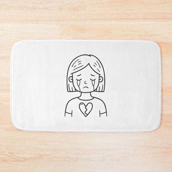 Item preview, Woman crying with a broken heart designed and sold by rasagamastore.