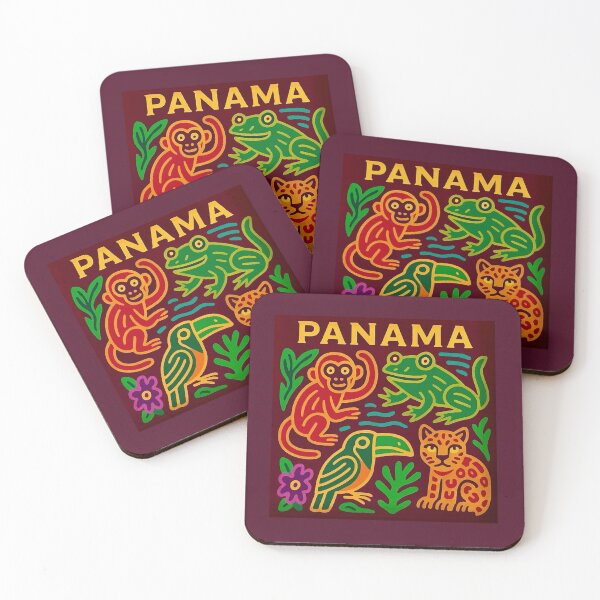 Item preview, Panama Rainforest Animals Mola Art designed and sold by Myra365Art.