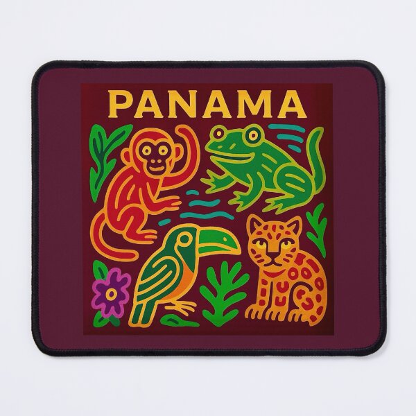 Item preview, Panama Rainforest Animals Mola Art designed and sold by Myra365Art.