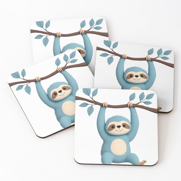 Item preview, Cute Blue Sloth Hanging on Branch designed and sold by flagshiptee.
