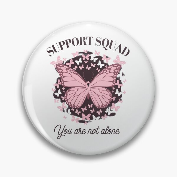 Item preview, Support Squad Breast Cancer Awareness Pink Ribbon Butterfly designed and sold by AmparoBoyle.