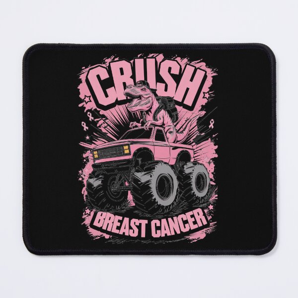 Item preview, Crush Breast Cancer Awareness Monster Truck designed and sold by HaileyRobel.