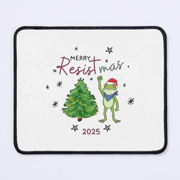 Item preview, Funny Portland Frog Merry Resistmas Frog Christmas Frog Meme designed and sold by jillianhanna.