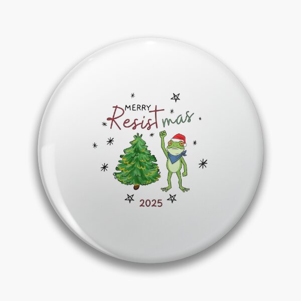 Item preview, Funny Portland Frog Merry Resistmas Frog Christmas Frog Meme designed and sold by jillianhanna.