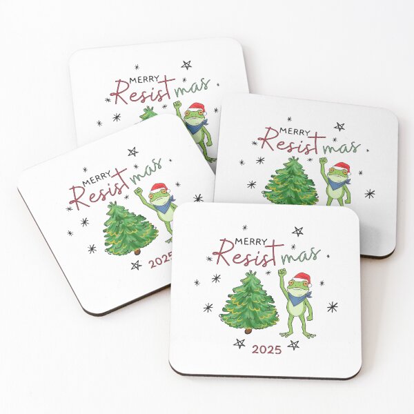 Item preview, Funny Portland Frog Merry Resistmas Frog Christmas Frog Meme designed and sold by jillianhanna.