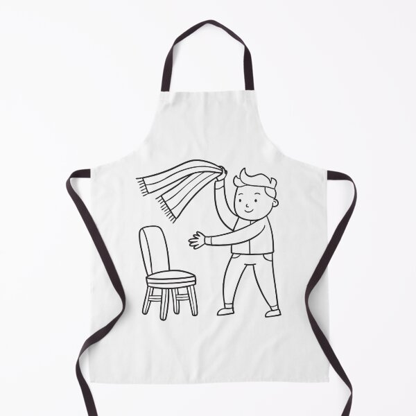 Item preview, A person throwing a scarf onto a chair designed and sold by rasagamastore.