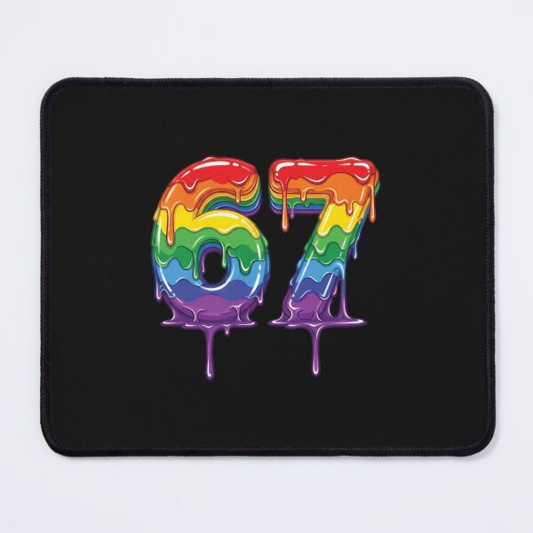 Item preview, 67 Meme Shirt Rainbow Drippy Number Funny Gen Alpha Tee designed and sold by grumpzara.