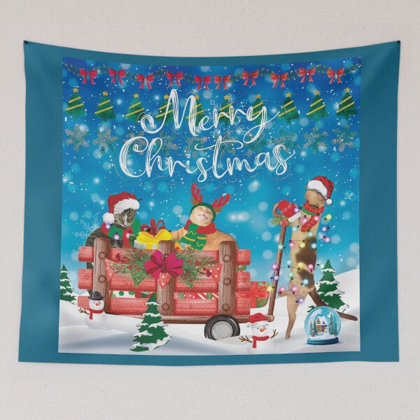 Item preview, Merry Christmas Happy Holidays XM2 designed and sold by HappyHavenStu.