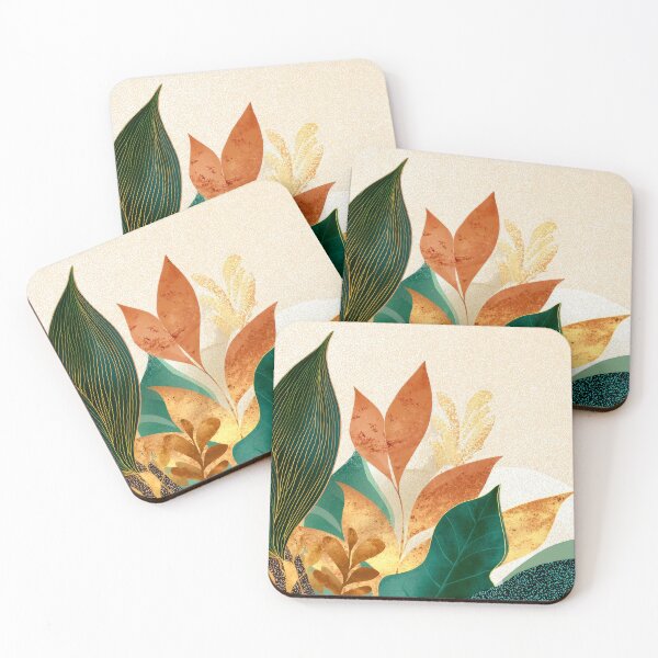 Item preview, Boho Botanical Leaves Elegant Design On Spackled Ecru designed and sold by DEC02.