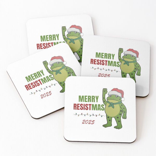 Item preview, Merry Resistsmas Frog 2025 Portland Frog Resist Christmas designed and sold by jillianhanna.