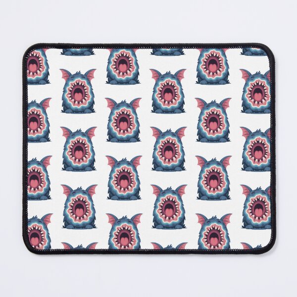 Item preview, Cute Yawning Monster: Graphic Blue Creature with Big Mouth designed and sold by RudArtAI.