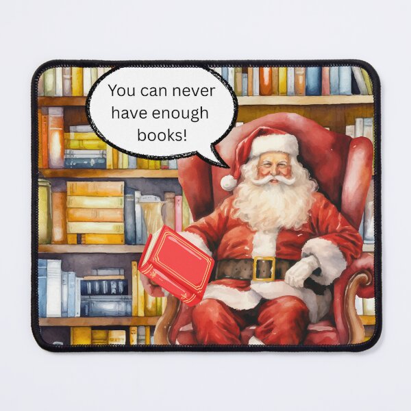 Item preview, Santa's Library - You Can Never Have Enough Books designed and sold by QuistMudPies.