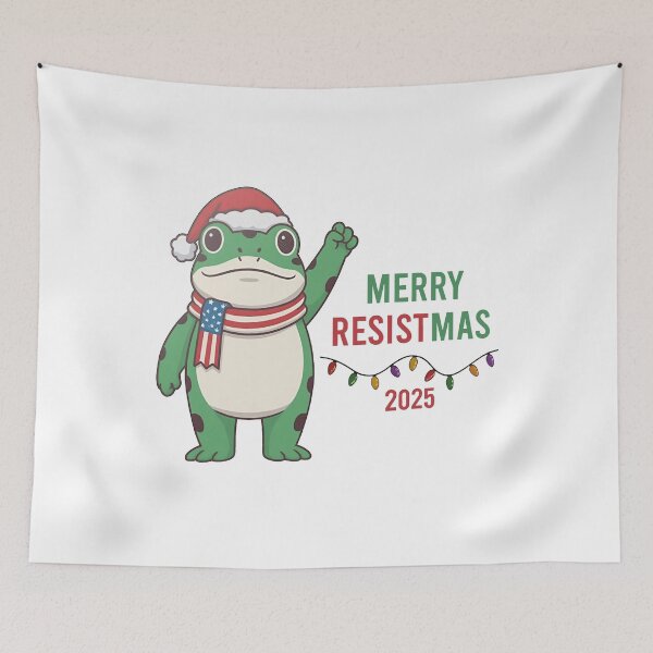 Item preview, Merry Resistmas Frog Portland Frog Meme Christmas   designed and sold by jillianhanna.