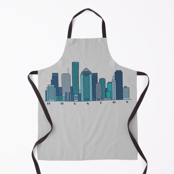 Item preview, Houston Skyline Minimalist Illustration – Modern Blue Cityscape Art Print designed and sold by SimplyJasper.