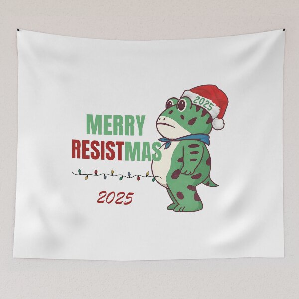 Item preview, Merry Resistmas Portland Frog Christmas  designed and sold by jillianhanna.