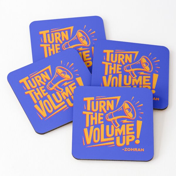 Item preview, Zohran Turn The Volume Up Anti Trump Victory Quote designed and sold by EthosWear.