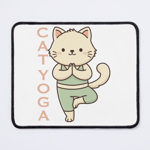 Item preview, Cute Cat Doing Yoga Pose designed and sold by holywarter.