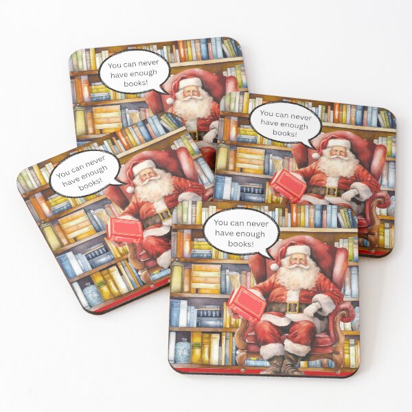 Item preview, Santa's Library - You Can Never Have Enough Books designed and sold by QuistMudPies.