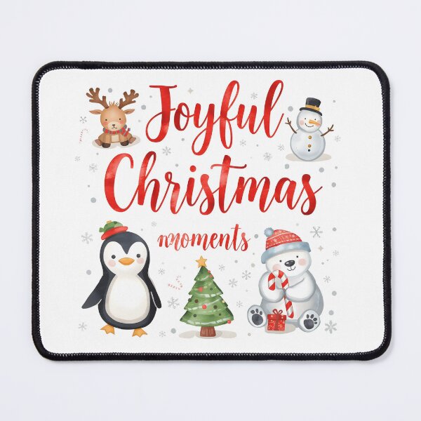 Item preview, Christmas illustration winter landscape cute 3D characters. Santa, reindeer, elf, penguin, polar bear, and a snowman, Christmas tree. Perfect for holiday greetings and decorations. designed and sold by PWDigitalArt.