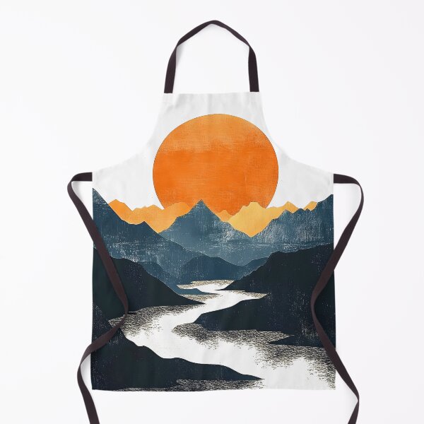 Item preview, Boho Abstract Landscape: Mountain Sunset Modern Contemporary Art designed and sold by DEC02.