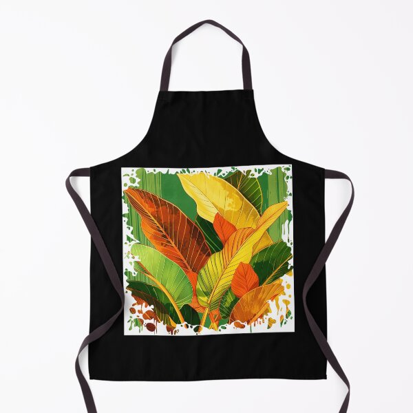 Item preview, Modern Boho Green, Orange, Yellow Palm Leaves Designs designed and sold by DEC02.