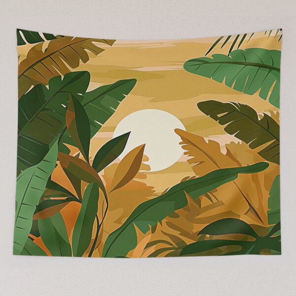 Item preview, Fantasy Boho View Of Sunset Through Palm Leaves  designed and sold by DEC02.