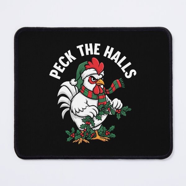 Item preview, Peck the Halls - Christmas chicken designed and sold by Steele-Art.