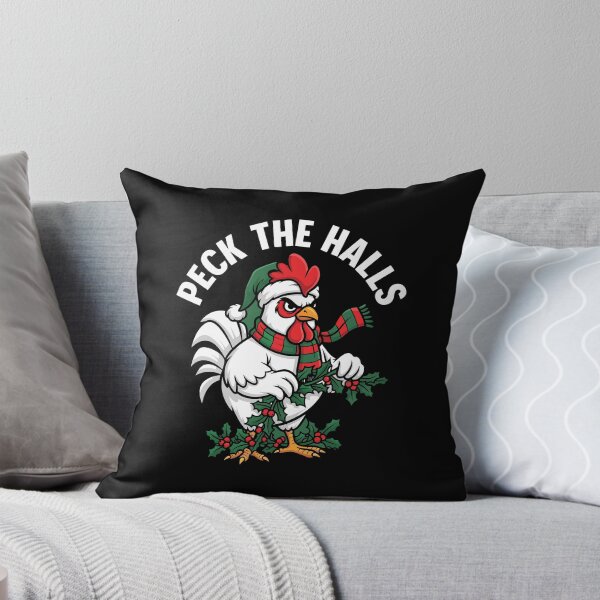 Item preview, Peck the Halls - Christmas chicken  designed and sold by Steele-Art.