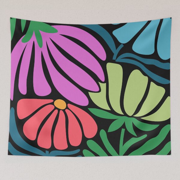 Item preview, Boho Pink Flowers And Leaves Abstract Art Design designed and sold by DEC02.